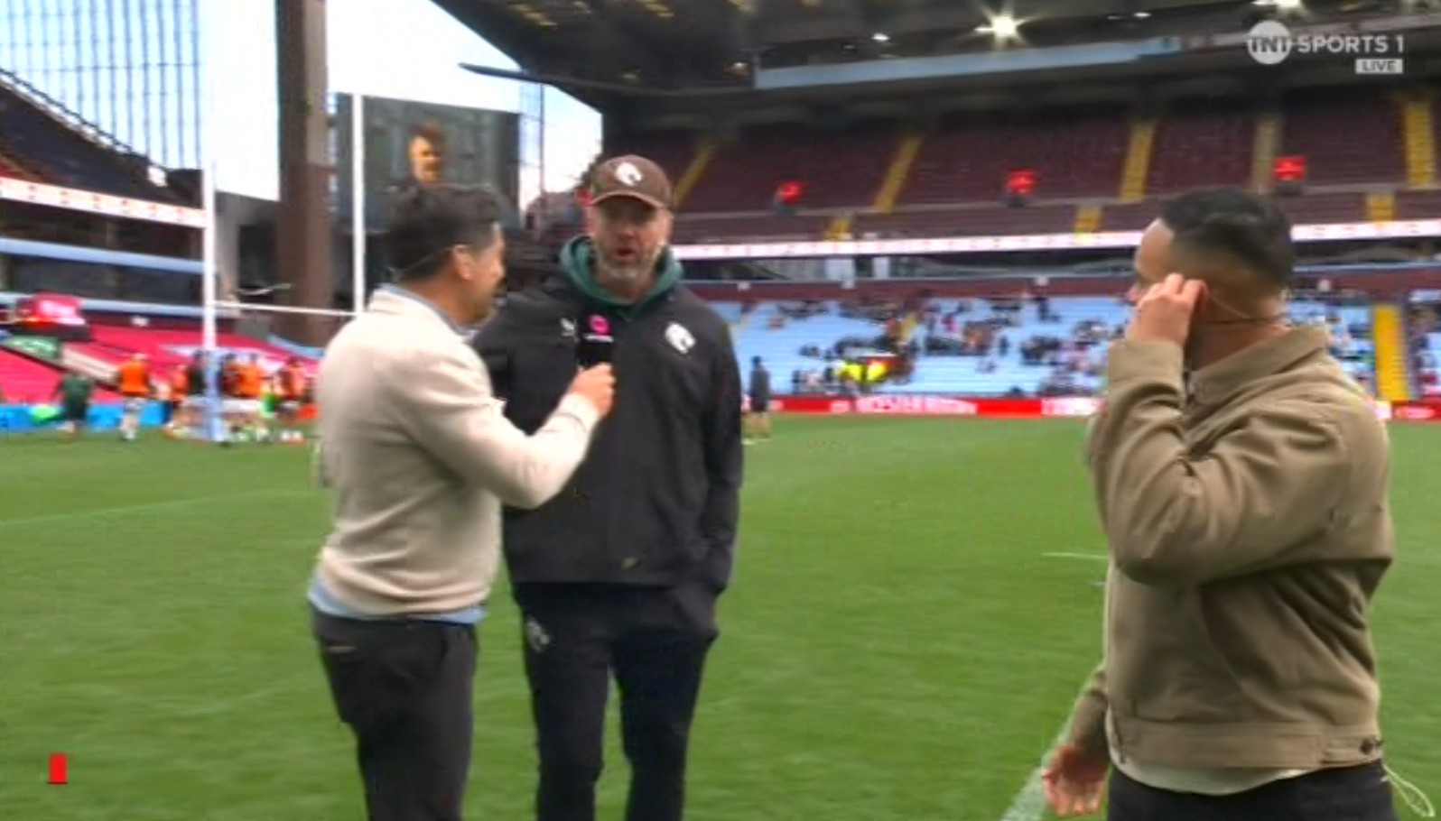 TNT Sports presenter shoved and told to ‘f-off’ by rugby coach on live TV