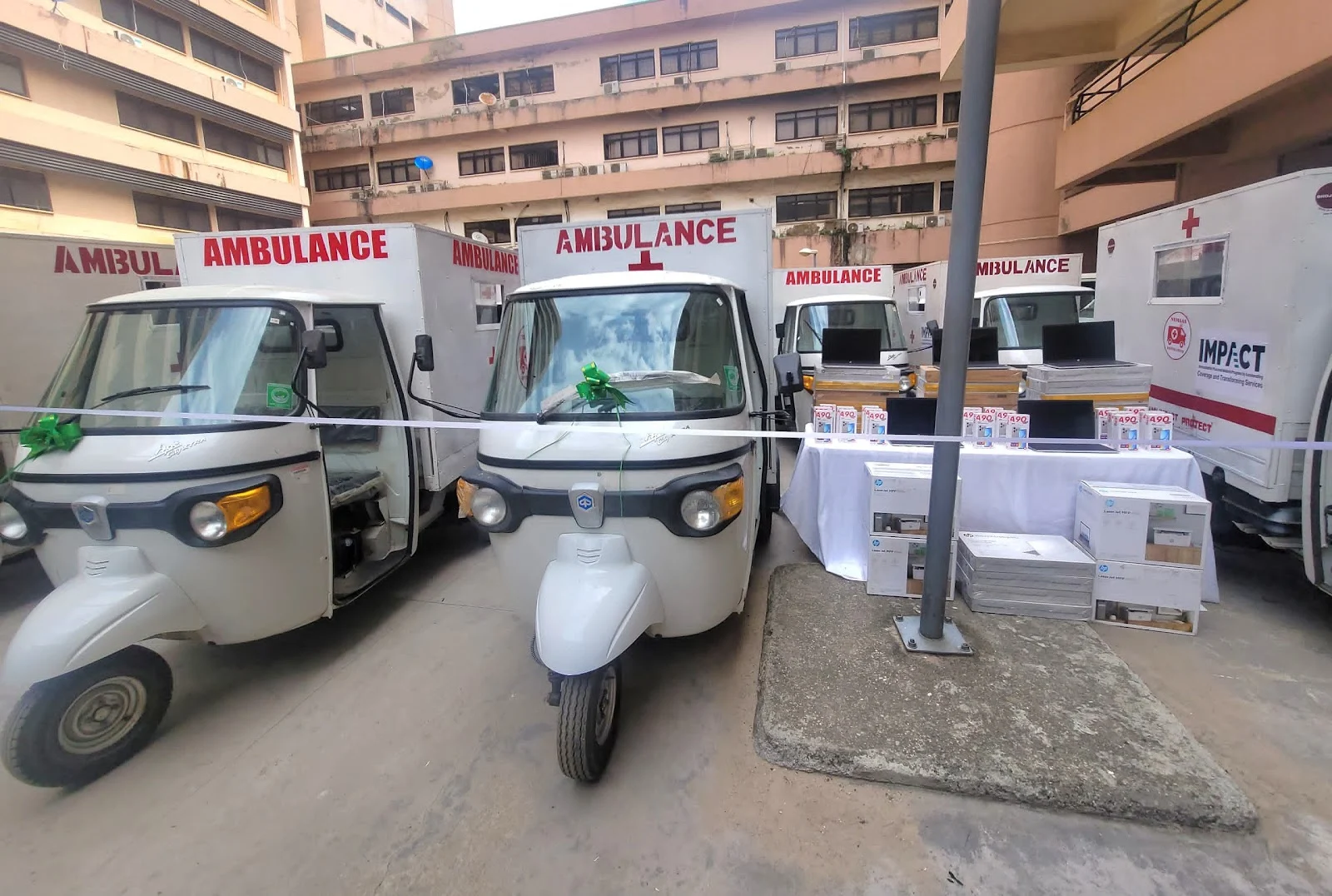 Tinubu tricycle ambulances